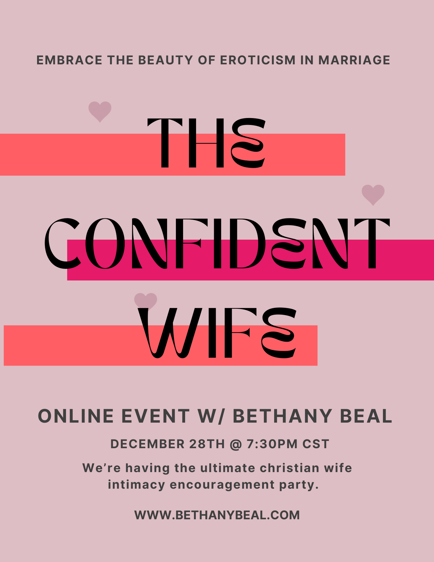 The Confident Wife *ONLINE EVENT*